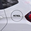 Clear Text Petrol Warning Label Decal