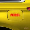 Minimal Design Petrol Use Sticker Label