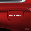 Clear Petrol Fuel Tank Notice Decal