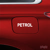 Clear Text Petrol Warning Label Decal