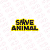 Eco-Friendly Save Animals Sticker