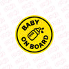 Baby on Board Vinyl Sticker for Windows