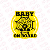 Bright Baby on Board Safety Sticker Tag