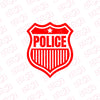 Police Shield Sticker for Vehicle Safety