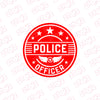 Proud Police Officer Emblem Car Sticker