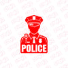 Police Officer on Board Vehicle Sticker