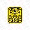 Twin Baby on Board Notice for Vehicle Windows