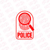 Forensic Safety Police Badge Sticker