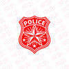 High-Quality Police Badge Decal for Cars