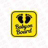 Cute Baby on Board Sticker for Cars