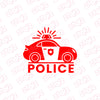 Police Patrol Service Badge Sticker for Road Safety