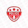 Elegant Police Officer Emblem Sticker