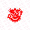 Patriotic Police Shield Sticker for Cars