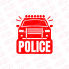 Police Patrol Awareness Car Window Decal