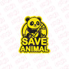 Road Awareness Save Animals Emblem