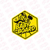 Simple Baby on Board Sticker for Families