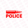 Patriotic Police Badge Sticker for Vehicles