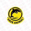 Save Animals Emblem for Road Safety