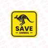 Bold Save Animals Shield for Vehicles