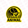 Protect Wildlife Sticker for Vehicles