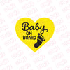 Baby on Board Sticker for Family Cars