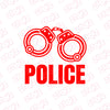 Proud Police Handcuff Officer on Board Sticker