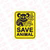 Bold Design Save Animals Emblem