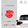 Patriotic Police Shield Sticker for Cars