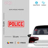 Police Awareness Vehicle Decal for Road Safety