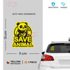 Road Awareness Save Animals Emblem