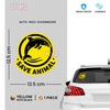 Save Animals Emblem for Road Safety