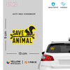 Compact Wildlife Conservation Decal