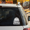 Compact Civil Engineer Car Window Sticker