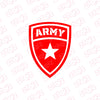 Bold Army Shield Sticker for Vehicles