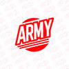 Patriotic Army Emblem Sticker for Cars