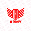 Durable Army Safety Sticker for Drivers