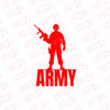 Army Forces on Duty Sticker for Cars