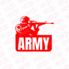 Compact Army Emblem Car Safety Decal