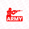 Support Army Heroes Sticker for Cars