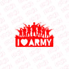 Army Life Emblem Sticker for SUVs