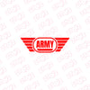 Patriotic Army Shield Vehicle Decal