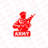 Bold Design Army Shield Sticker for Cars