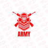 Patriotic Emblem Army Decal for Road Safety