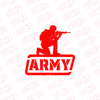 Road Safe Army Veteran Shield Decal