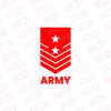 Army Officer Duty Sticker for Vehicles