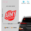 Patriotic Army Emblem Sticker for Cars