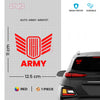 Durable Army Safety Sticker for Drivers