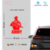 Durable Army Car Safety Decal for Awareness