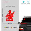 Bold Design Army Shield Sticker for Cars