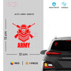 Patriotic Emblem Army Decal for Road Safety